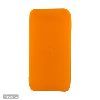 Brain Freezer Silicon Soft Cover Case Compatible with Redmi Power Bank 10000 mAh (Orange) [Device Not Included]