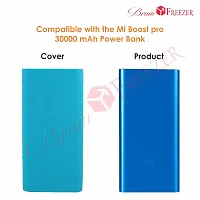 Brain Freezer Silicon Soft Cover Case Compatible with Mi Power Bank 3i 10000 mAh/Mi Wireless Power Bank 10000 mAh (Blue) [Device Not Included] (Blue)-thumb3