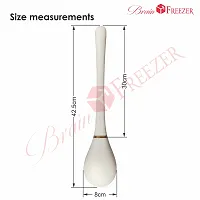 Brain Freezer Silicone Toilet Brush with Holder Stand Brush for Bathroom Cleaning Brush with Holder Western Toilet Brush for Cleaning Silicone Toilet Brush White-thumb1