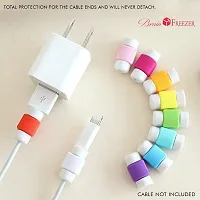 Brain Freezer Data Cable Protector Cover for USB Charger Cable Cord (Multicolour) - Pack of 20-thumb4