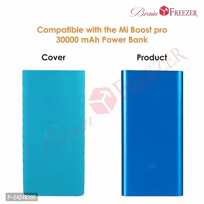 Brain Freezer Silicon Soft Case Compatible with Mi Power Bank 3i 10000 mAh/Mi Wireless Power Bank 10000 mAh (Blue)-thumb4