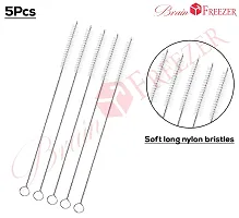 Brain Freezer Baby Straw Cleaning Brush Combo Cleaner Rotation 360 Degrees -White (Pack of 4, Standard)-thumb4