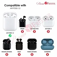 Brain Freezer Transformer Design Soft Silicon case Cover with Keychain Compatible with Airpods 2 and 1 Only (Not Compatible with Boat, Petron, Earpods, Realme Air Buds, Airpods Pro, Airpod 3)-thumb2