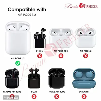 Brain Freezer Transformer Design Soft Silicon case Cover with Keychain Compatible with Airpods 2 and 1 Only (Not Compatible with Boat, Petron, Earpods, Realme Air Buds, Airpods Pro, Airpod 3)-thumb3