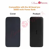 Brain Freezer Silicon Soft Cover Case Compatible with Redmi Power Bank 10000 mAh [Device Not Included] (Black)-thumb3