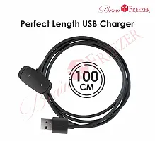 Brain Freezer Magnetic Charger Compatible with Amazfit Bip U Pro/Bip U/ GTR2/ GTR2e/ GTS2/ GTS2e/ GTS2 Mini/Pop/Pop Pro Portable Charger with USB Charge Cable Black-thumb1
