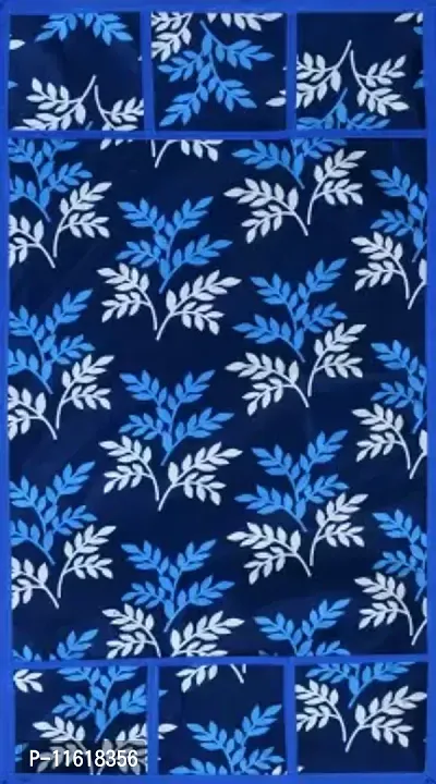 Designer Blue PVC Printed Fridge Mat-thumb3