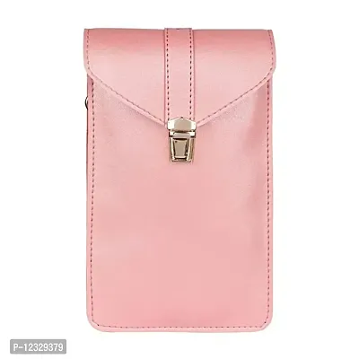 Stylish Peach PU Solid Sling Bags For Women-thumb2