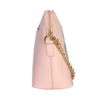 Stylish Pink Artificial Leather Printed Handbags For Women-thumb2
