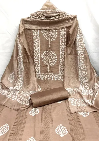 Stylish Cotton Embroidered Unstitched Suit