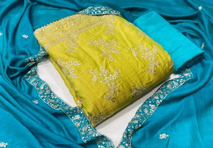 Must Have Silk Suit Dress Material