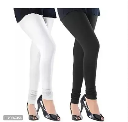 Fabulous Multicoloured Cotton Solid Leggings For Women Pack Of 2-thumb0