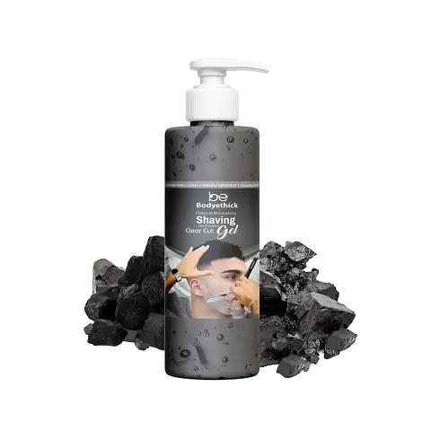 Bodyethick Charcoal Moisturizing Shaving Gel For Men (500ml)