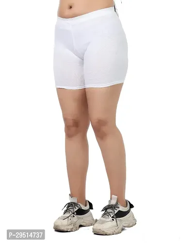 Elite White Cotton 12 Thigh Shaper For Women-thumb0