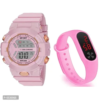 Goldenize fashion new Pink Digital Dial watches for Men  Boy