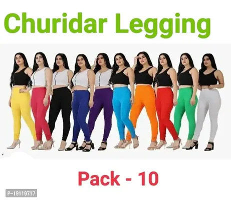 women multicolor leggings pack of 10 / women leggings / leggings-thumb0