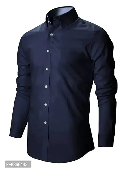 Blue dove Men's Cotton Casual Shirt Full Sleeves-thumb2