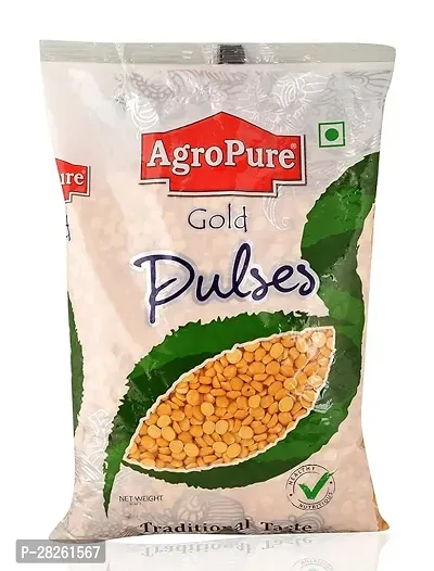 Agropure Gold Pulses   Chana Dal, 1kg Pack