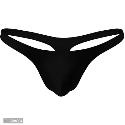 flirty touch Free Size Black Thong Mens Lingerie - ML-07002 (Small, Black)-thumb0