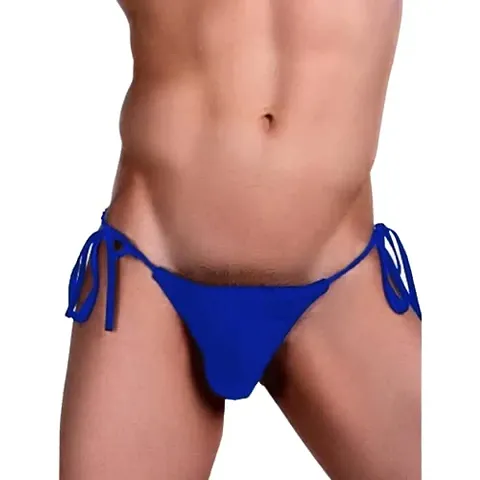 flirty touch Free Size Black Bikini Mens Lingerie - ML-07028 Bikini Bottoms Men G-String Brazilian Thongs Cheeky Bottom Swimwear Swimsuit Solid