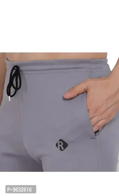 Grey Polyester Regular Track Pants For Men Pack of 2-thumb3