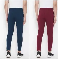 Men Stylish Cotton Blend Solid Casual Joggers Combo of 2-thumb1
