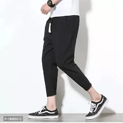 Men Stylish Cotton Blend Solid Casual Joggers Combo of 2-thumb2