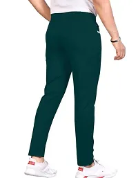 Stylish Green Polycotton Regular Track Pants For Men-thumb1