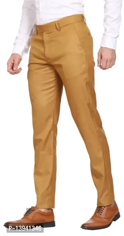 MALENO Men's Diamond Textured Slim Fit Trouser-thumb3
