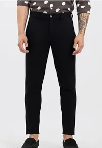 Trendy Denim Black Solid Jeans For Men-thumb1