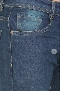 Stylish Blue Regular Fit Denim Jeans For Men-thumb2