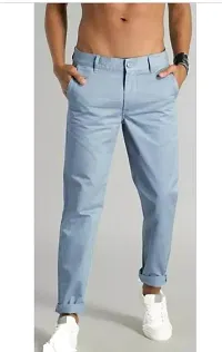 Fancy Cotton Casual Trousers For Men-thumb1