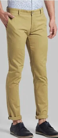 Fancy Cotton Casual Trousers For Men-thumb2