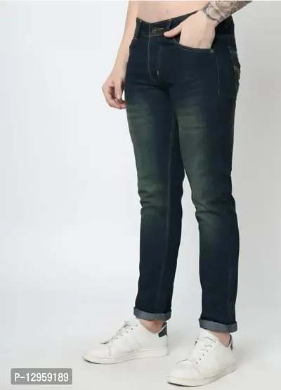 Fancy Polycotton Jeans For Men-thumb3