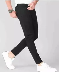 MEN PLAIN BLACK JEANS 26-thumb2