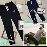 ONE X Black polyester Lycra  Trackpant For Men-thumb2