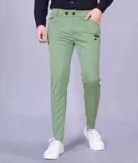 Mens  Regular fit Track pants pack of 1 ( green)-thumb1