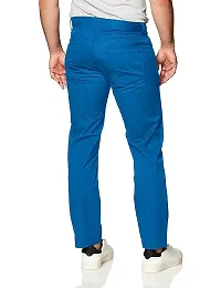 Mens  regular fit track pants pack of 1 ( blue )-thumb1