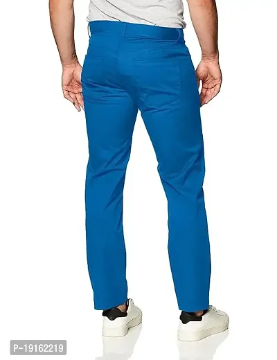Mens  regular fit track pants pack of 1 ( blue )-thumb2