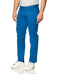 Mens  regular fit track pants pack of 1 ( blue )-thumb2