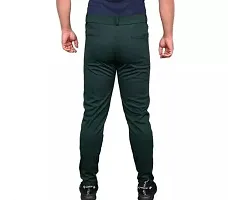 Classic Polyester Solid Casual Trousers for Men-thumb2