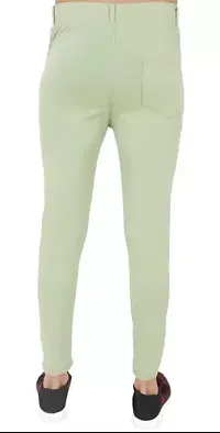 Green Polyester Regular Track Pants For Men-thumb1