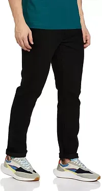 Star4well Men Denim Black Slim Fit Jeans-thumb1