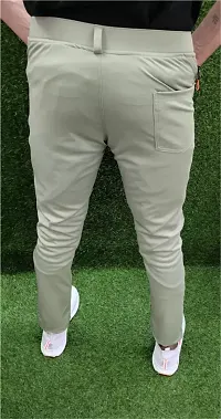 Green Polyester Regular Track Pants For Men-thumb1