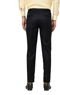 Classic Polycotton Solid Formal Trousers for Men, Pack of 2-thumb2