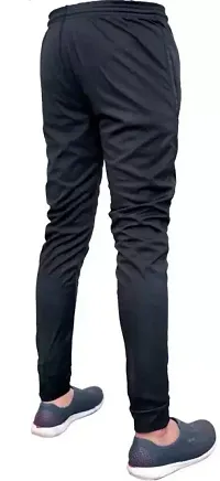 DISSMI? Men's Lightweight Gym Jogger Pants,Men's Workout Sweatpants with 2 Zip Pocket (L) Black-thumb1