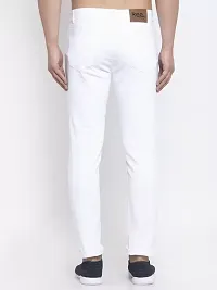 MEN PLAIN WHITE JEANS-thumb2