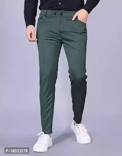Classic Polycotton Solid Track Pants for Men-thumb3