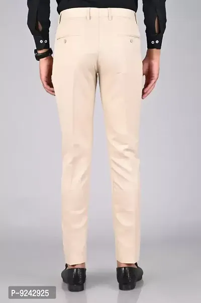 KRG Men's Reguler Fit Pure Cotton Trouser Pant's | Office Wear Formal Pant for Men (Pack of 2)-thumb2