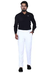 KRG Men's Reguler Fit Pure Cotton Trouser Pant's | Office Wear Formal Pant for Men (Pack of 2)-thumb1